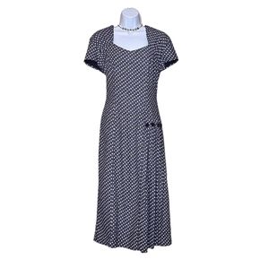 Vintage Betsy's Things Pleated Midi Dress